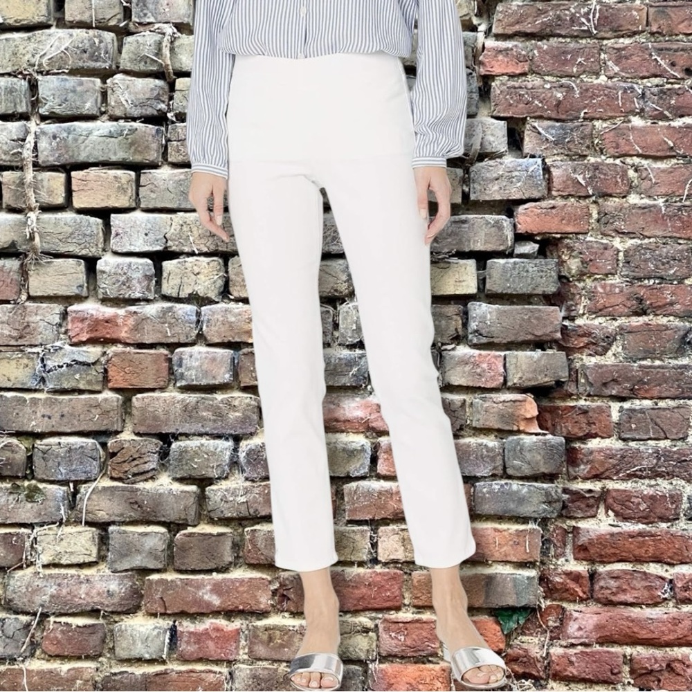 NYDJ Women's Size 4 Millie Pull On Ankle Jeans in Endless White Denim